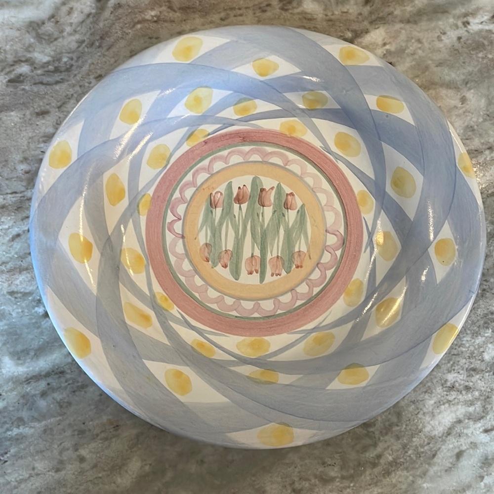 MACKENZIE CHILDS Vintage Dinner Plate